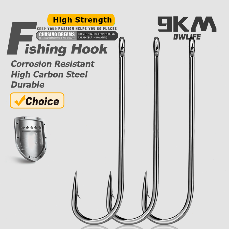Fishing Hooks Long Shank Hooks - Fishing Hook Barbless avaliação e preço