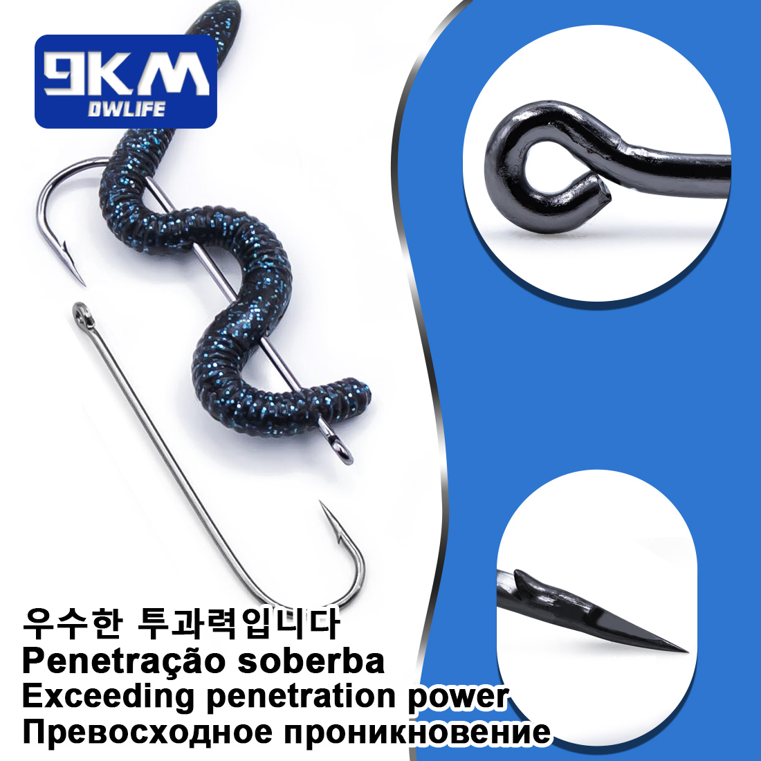 Fishing Hooks Long Shank Hooks - Fishing Hook Barbless avaliação e preço