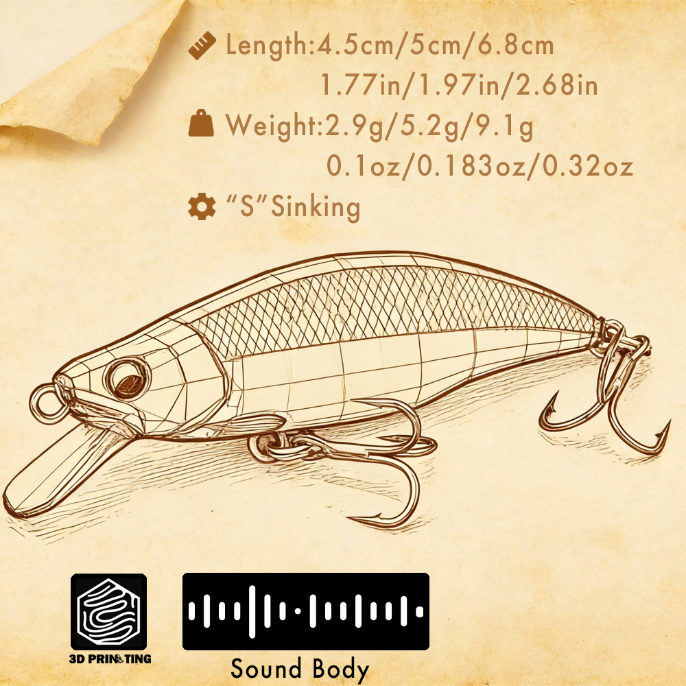 B&U Trout Pattern Hard Bait Si - Fishing Hook Assortment avaliação e preço
