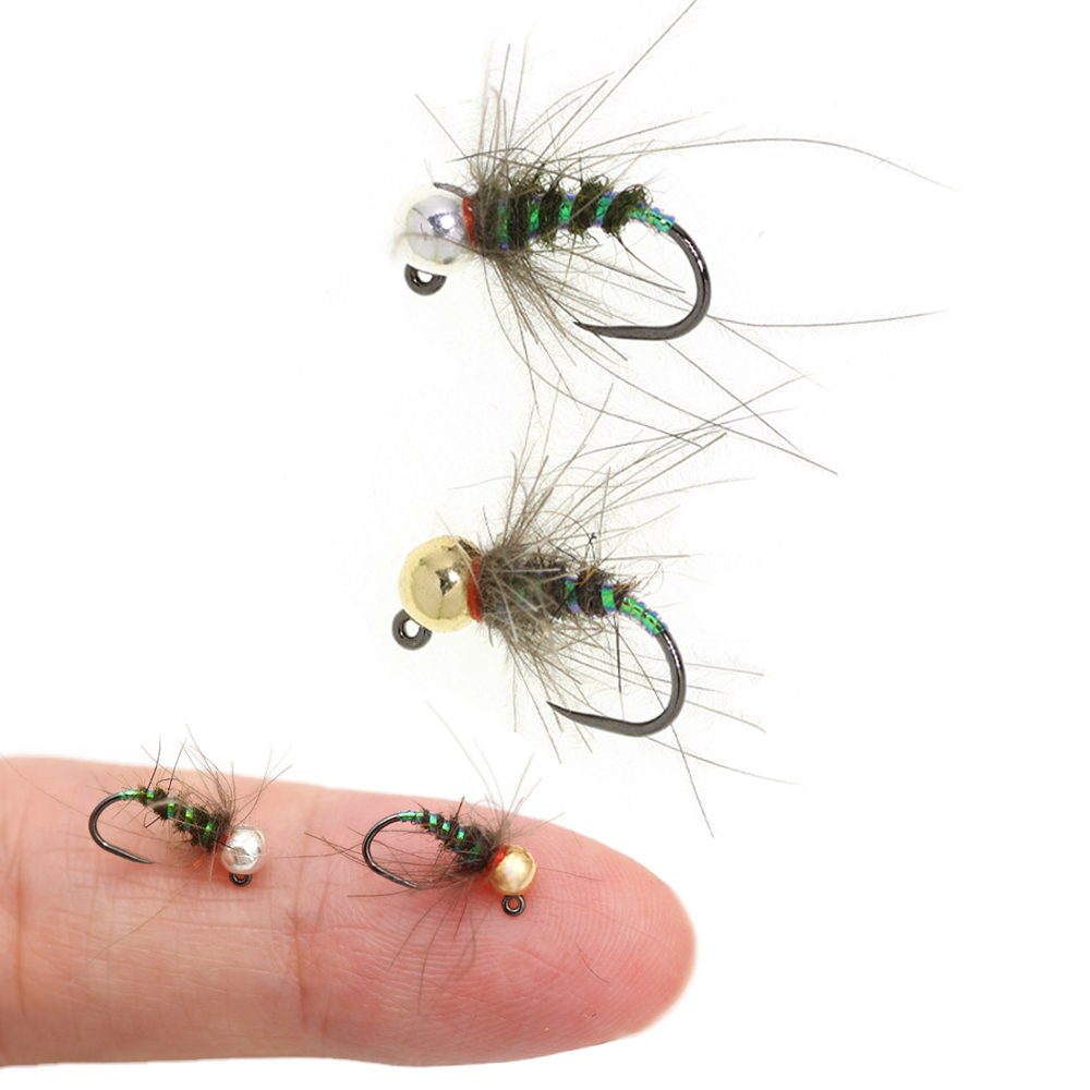 4pcs #16 Tungsten Beadhead CDC - Fishing Hook Barbless avaliação e preço