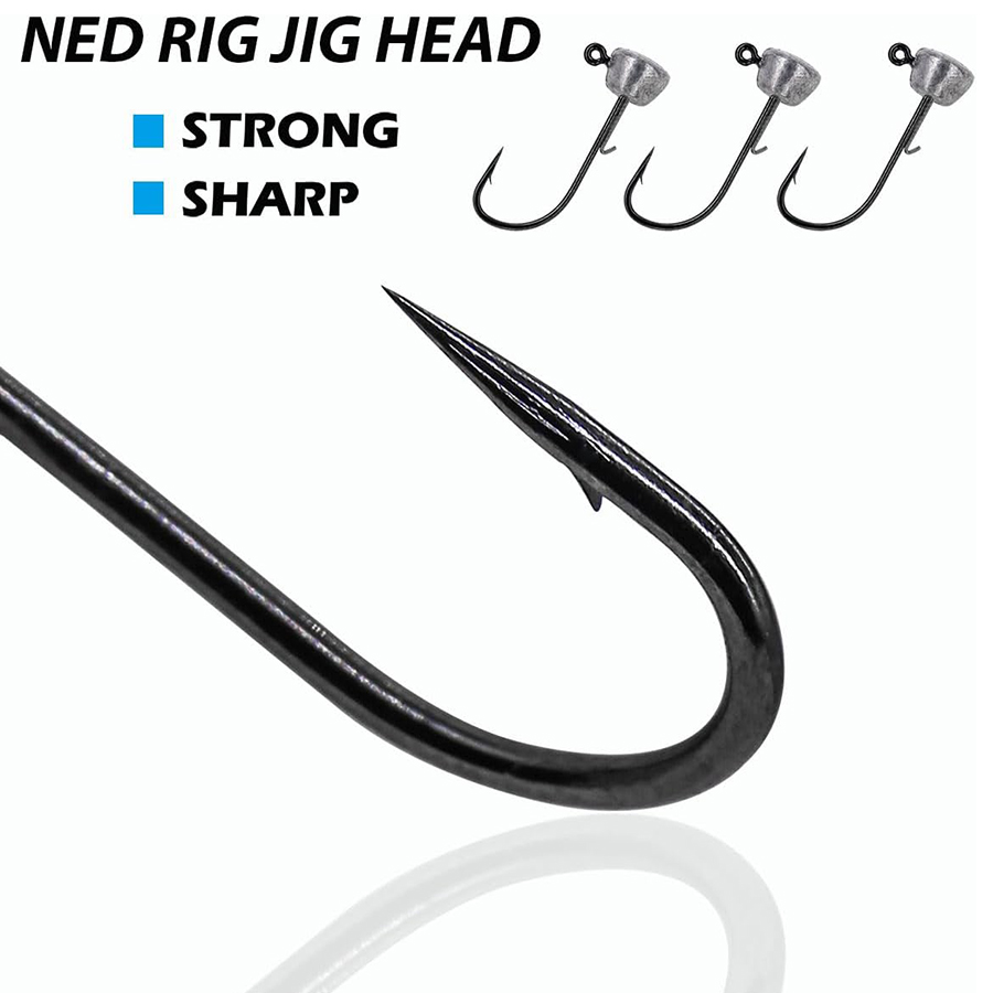 Mushroom Head Fishing Rigs Jig - Fishing Hook Weedless avaliação e preço