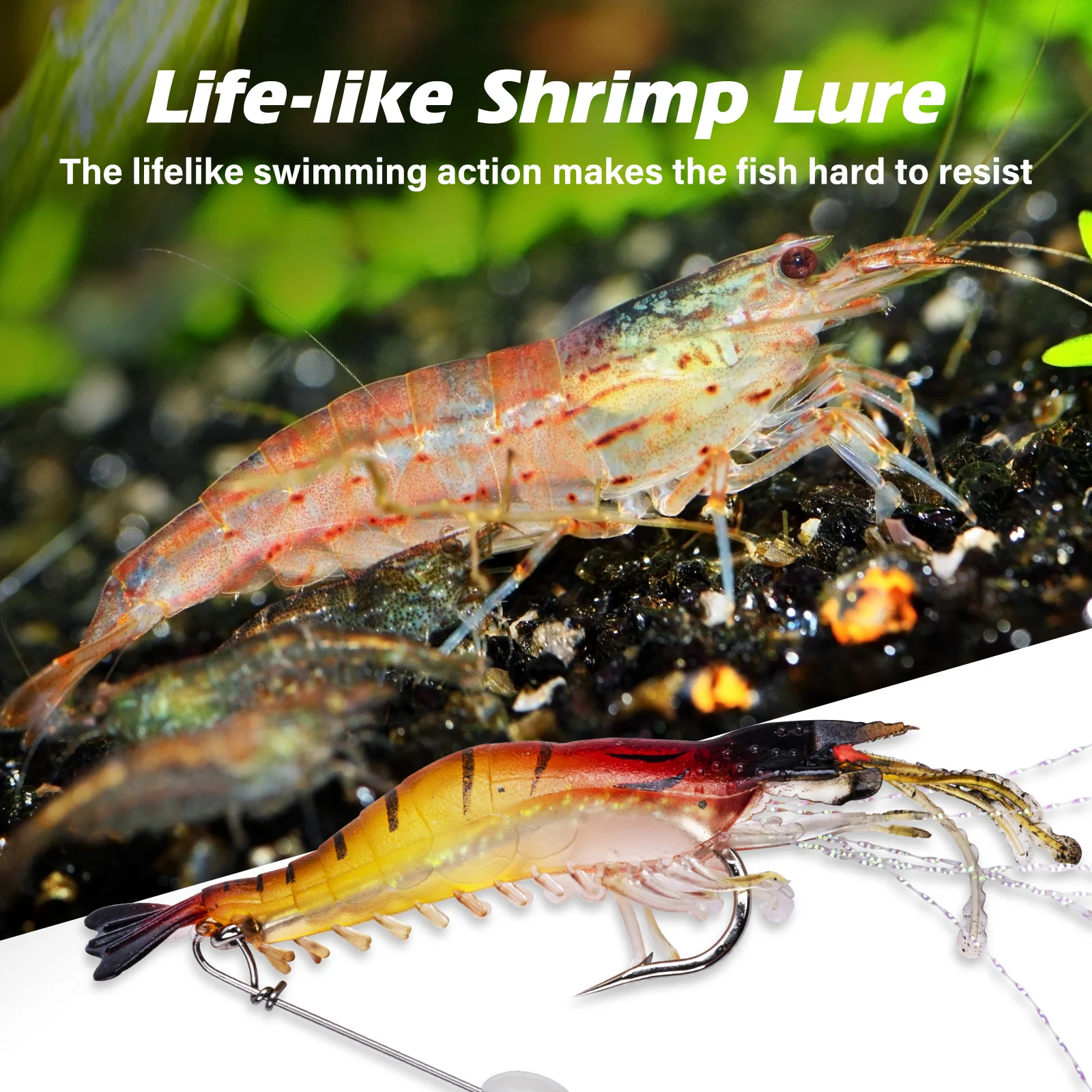 Goture Silicon Shrimp Fishing  - Fishing Hook Assortment avaliação e preço