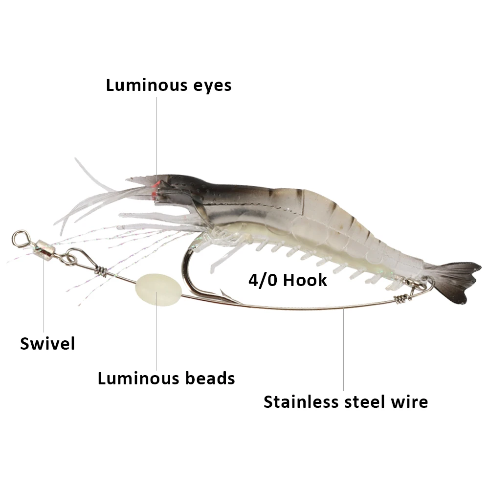 Goture Silicon Shrimp Fishing  - Fishing Hook Assortment avaliação e preço