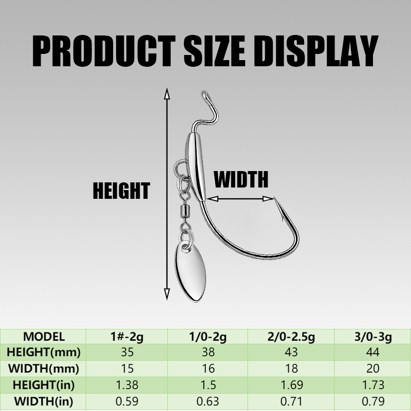[TUODIAO]Crank Hook Jig Heads  - Fishing Hook Weedless avaliação e preço