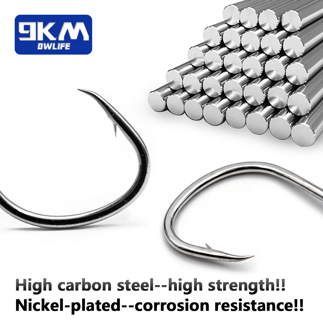 9KM Fishing Hooks Saltwater Li - Fishing Hook Circle avaliação e preço