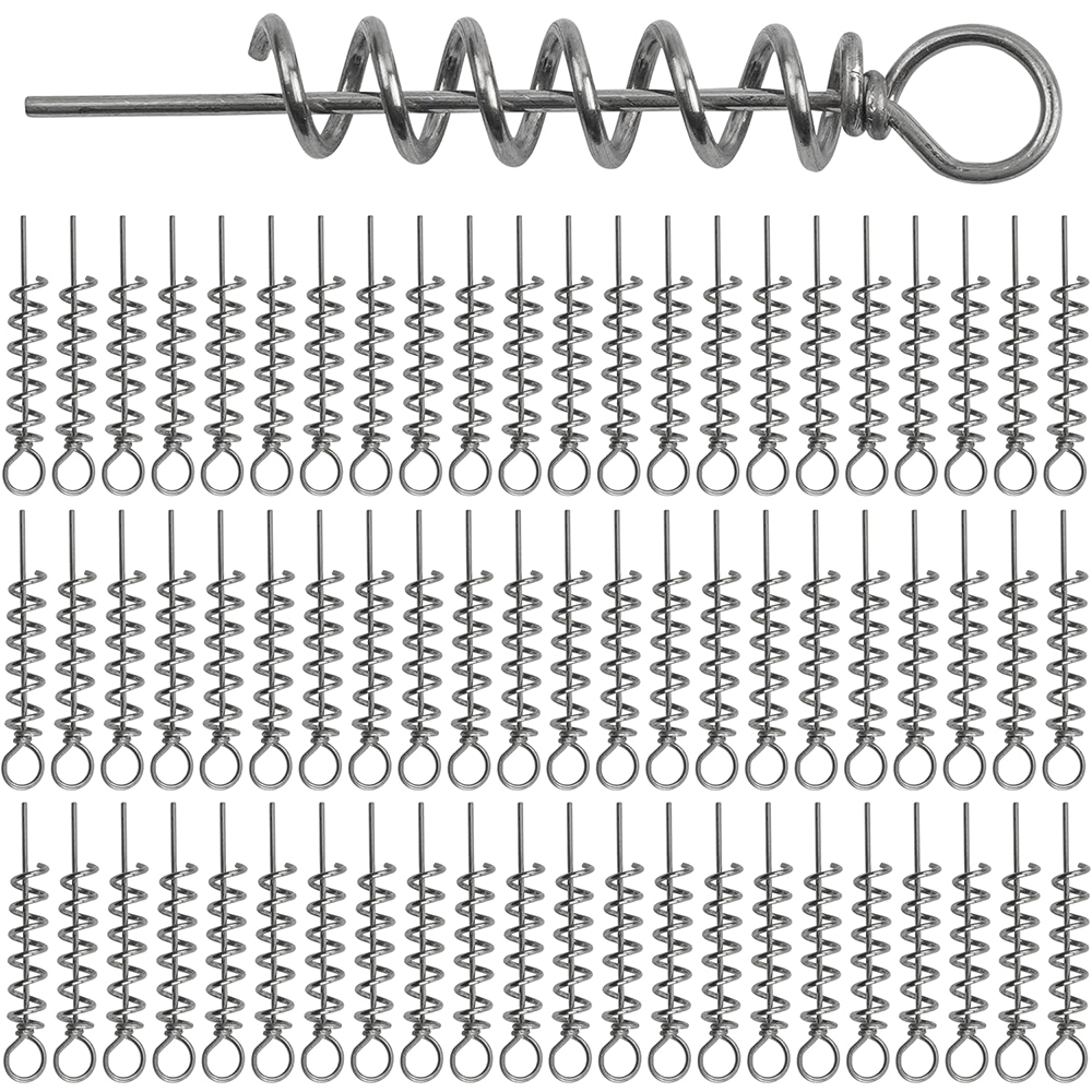 50Pcs Spring Twist Lock Fishin - Fishing Hook Stainless Steel avaliação e preço