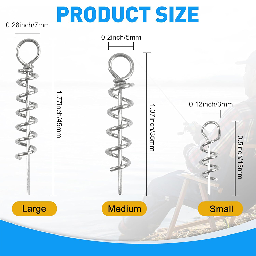 50Pcs Spring Twist Lock Fishin - Fishing Hook Stainless Steel avaliação e preço