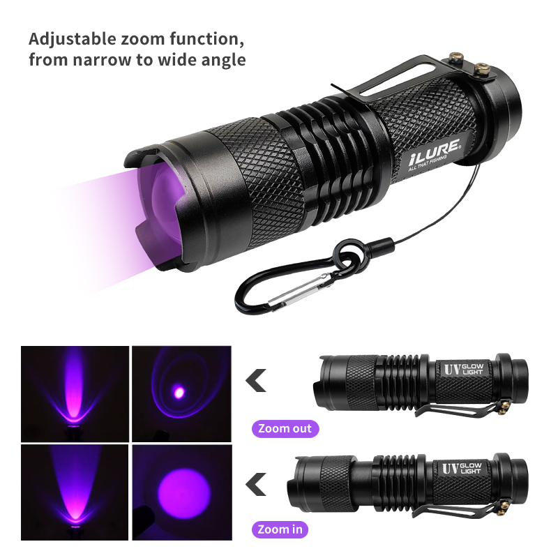 Mini UV Flashlight 395nm Ultra - Fishing Hook Jig avaliação e preço