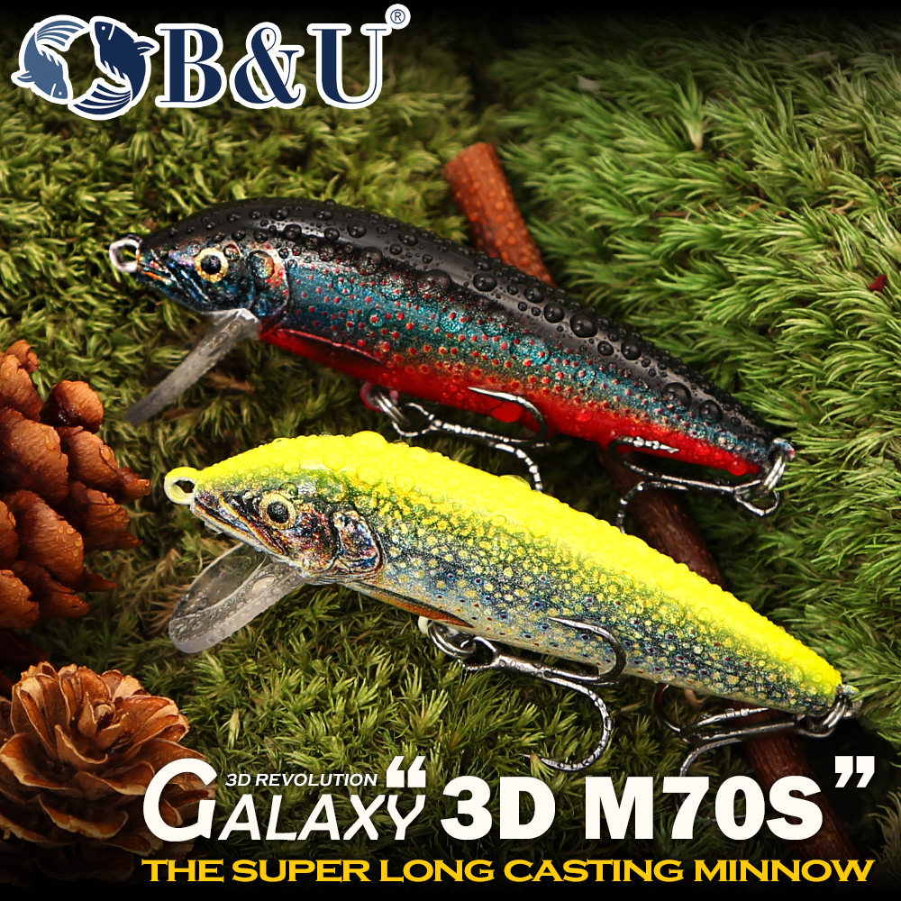 B&U Sinking Minnow Fishing Lur - Fishing Hook Treble avaliação e preço