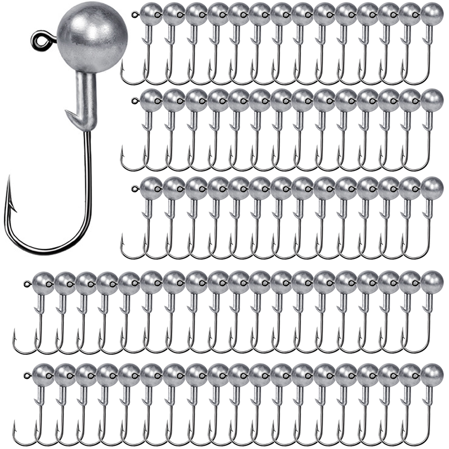 100PCS Fishing Hooks Lead Jig  - Fishing Hook Offset avaliação e preço