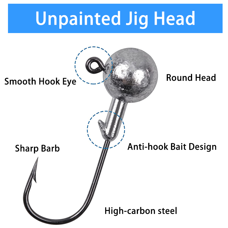 100PCS Fishing Hooks Lead Jig  - Fishing Hook Offset avaliação e preço