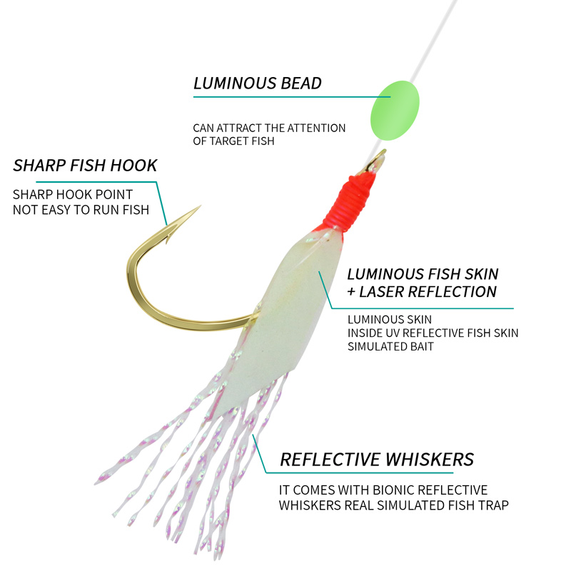 ZYZHE Fishing Sabiki Hook Lumi - Fishing Hook Assortment avaliação e preço