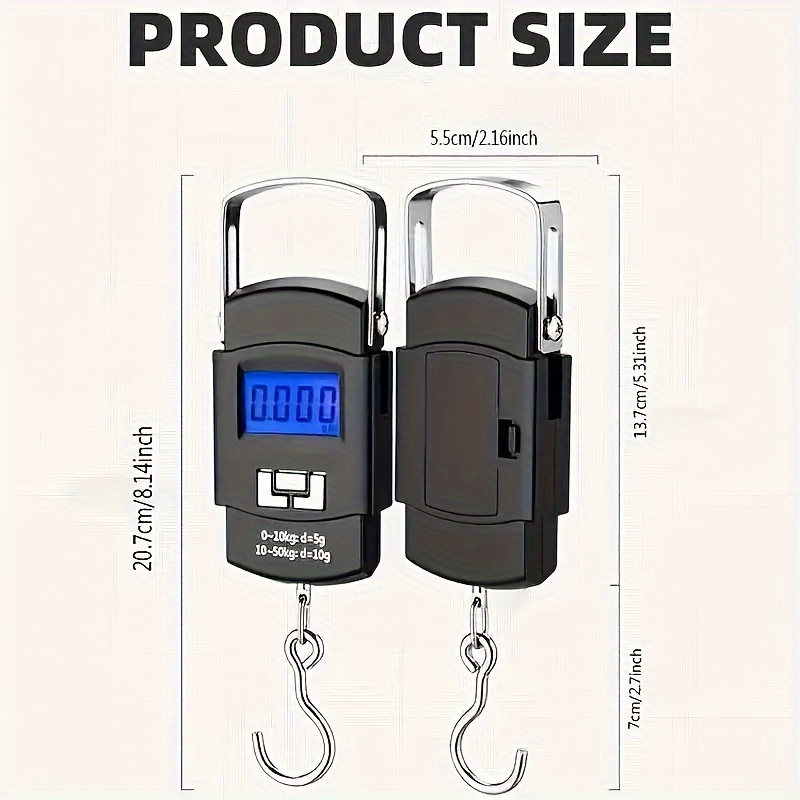 Digital Hanging Scale – Portab - Fishing Hook avaliação e preço