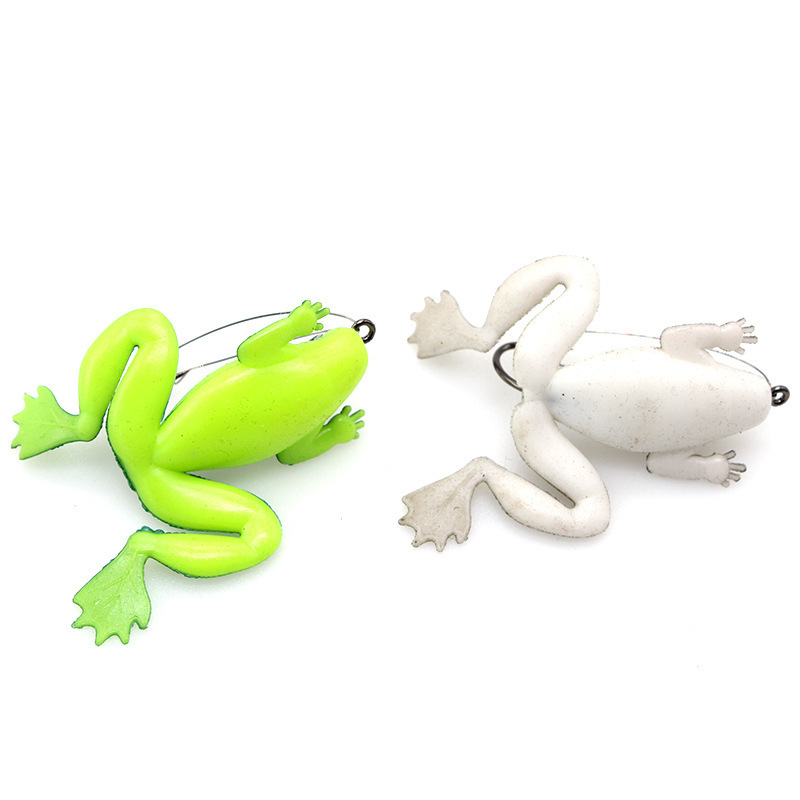 Weedless Soft Frog Lure With H - Fishing Hook Weedless avaliação e preço