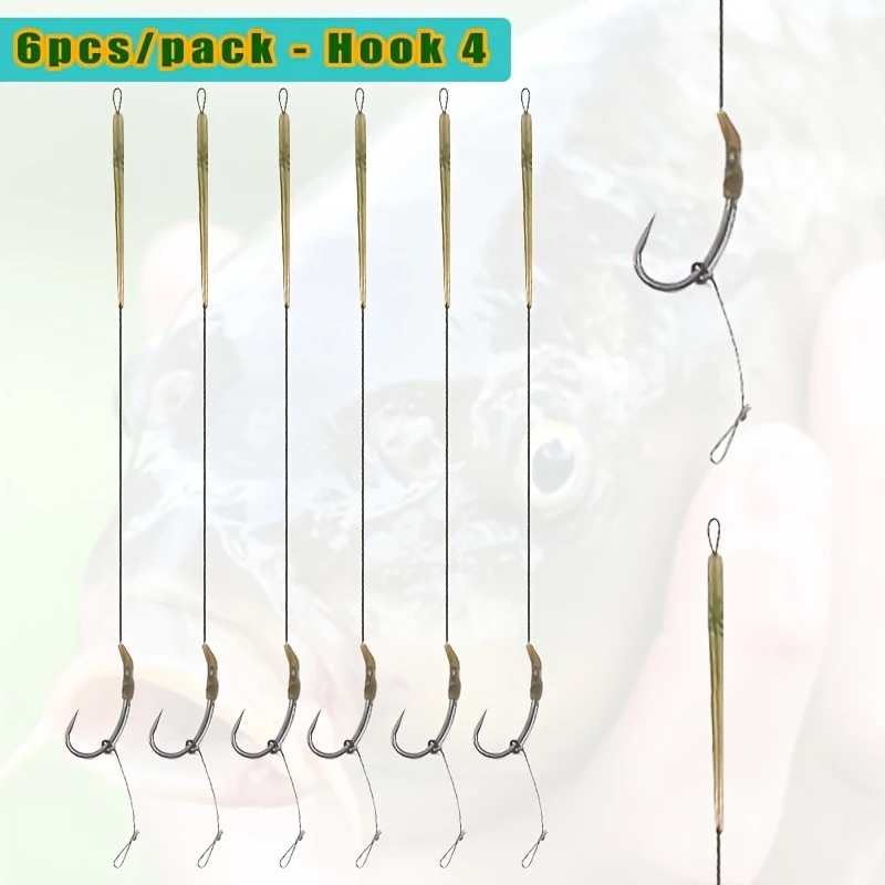 6pcs Ready Made Blow Back Hair - Fishing Hook Size avaliação e preço