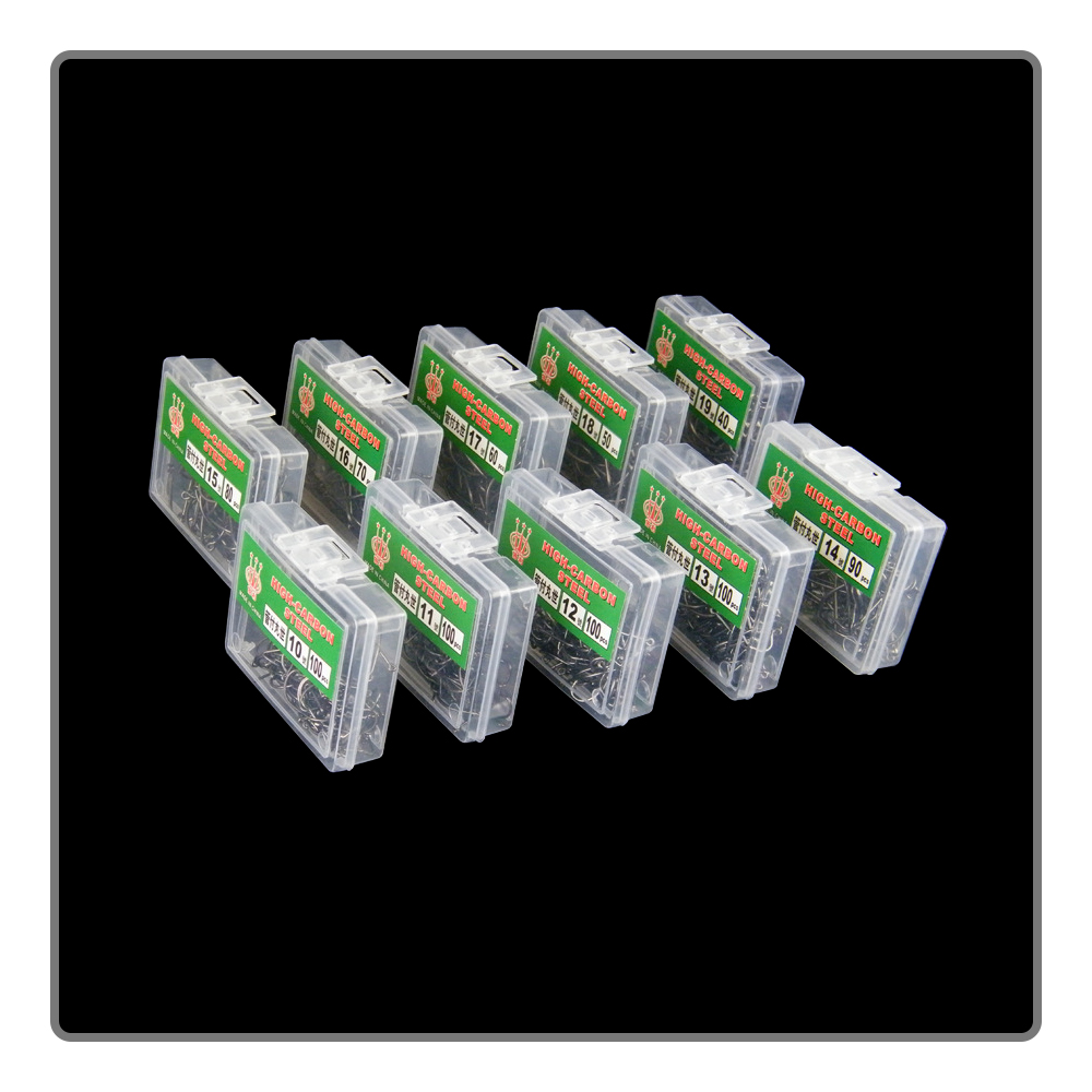 40-100Pcs per box Boxed fishho - Fishing Hook Assortment avaliação e preço