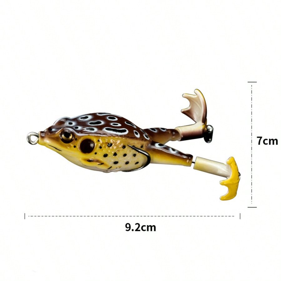 5pcs Water Soft Frog Bass Fish - Fishing Hook Weedless avaliação e preço