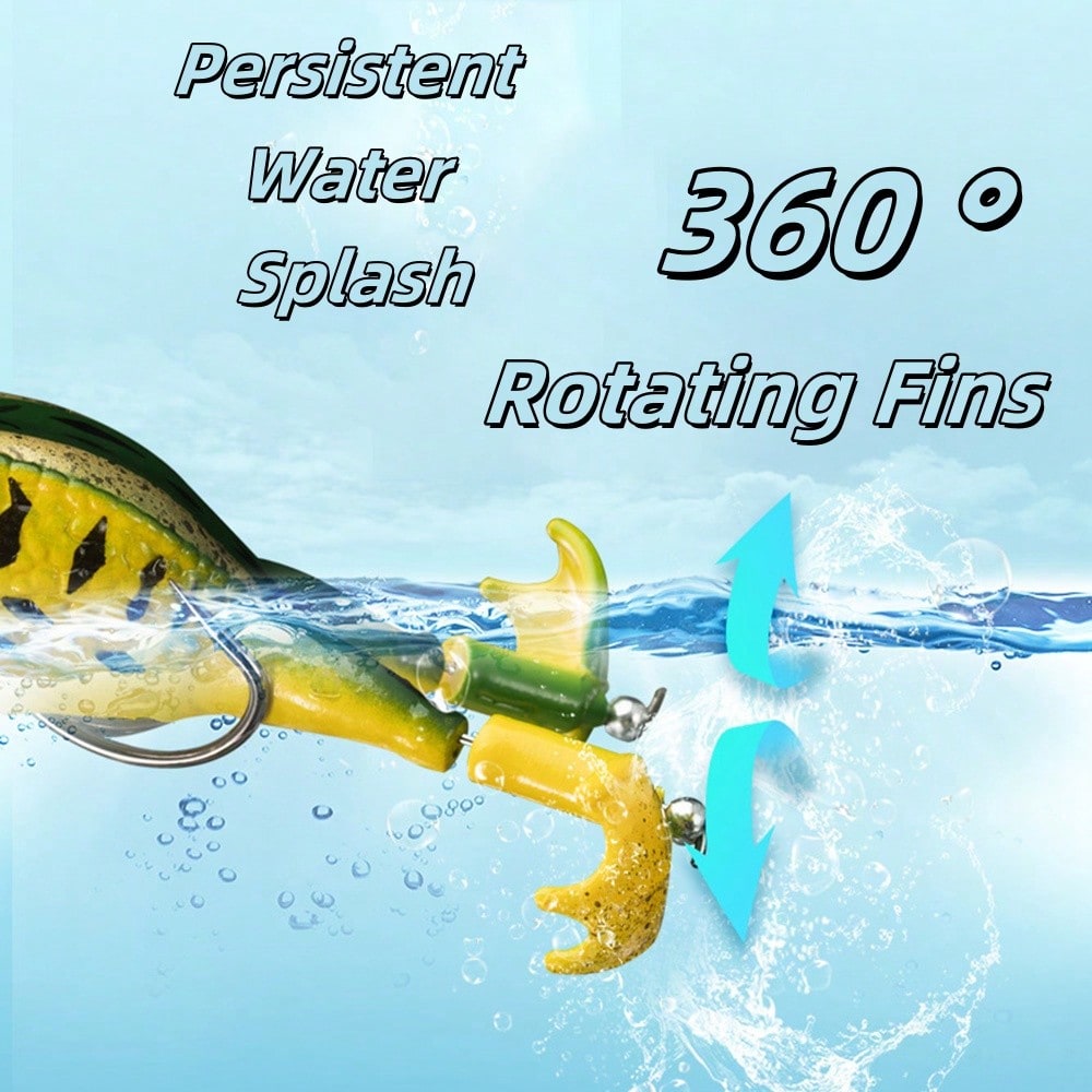5pcs Water Soft Frog Bass Fish - Fishing Hook Weedless avaliação e preço