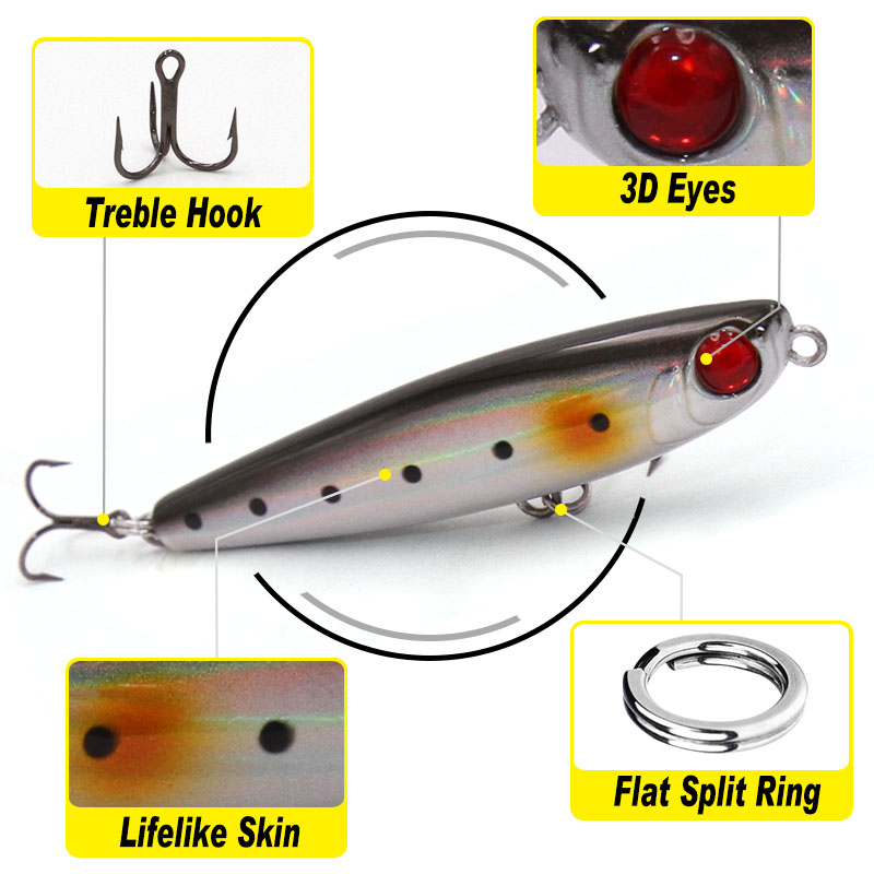 TacklePRO PE05 Pencil lure sti - Fishing Hook Assortment avaliação e preço