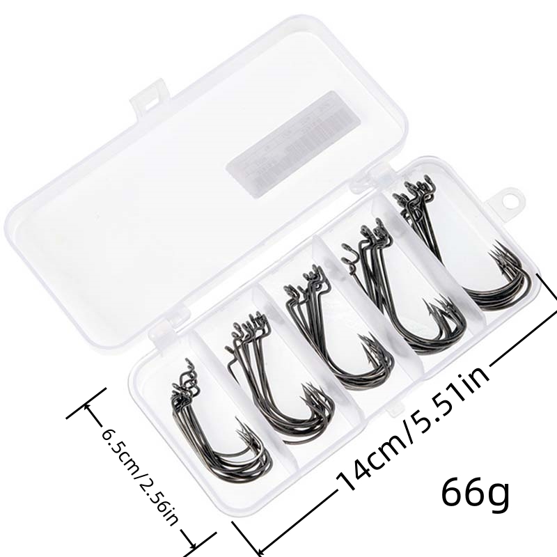 50Pcs/Box High Carbon Steel Fi - Fishing Hook Jig avaliação e preço