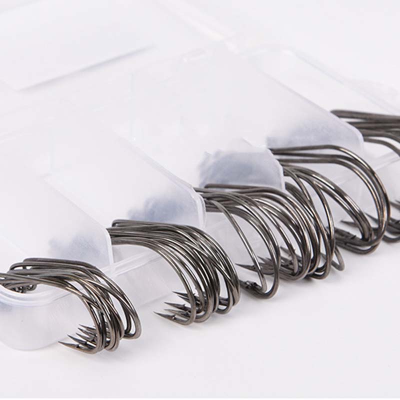 50Pcs/Box High Carbon Steel Fi - Fishing Hook Jig avaliação e preço
