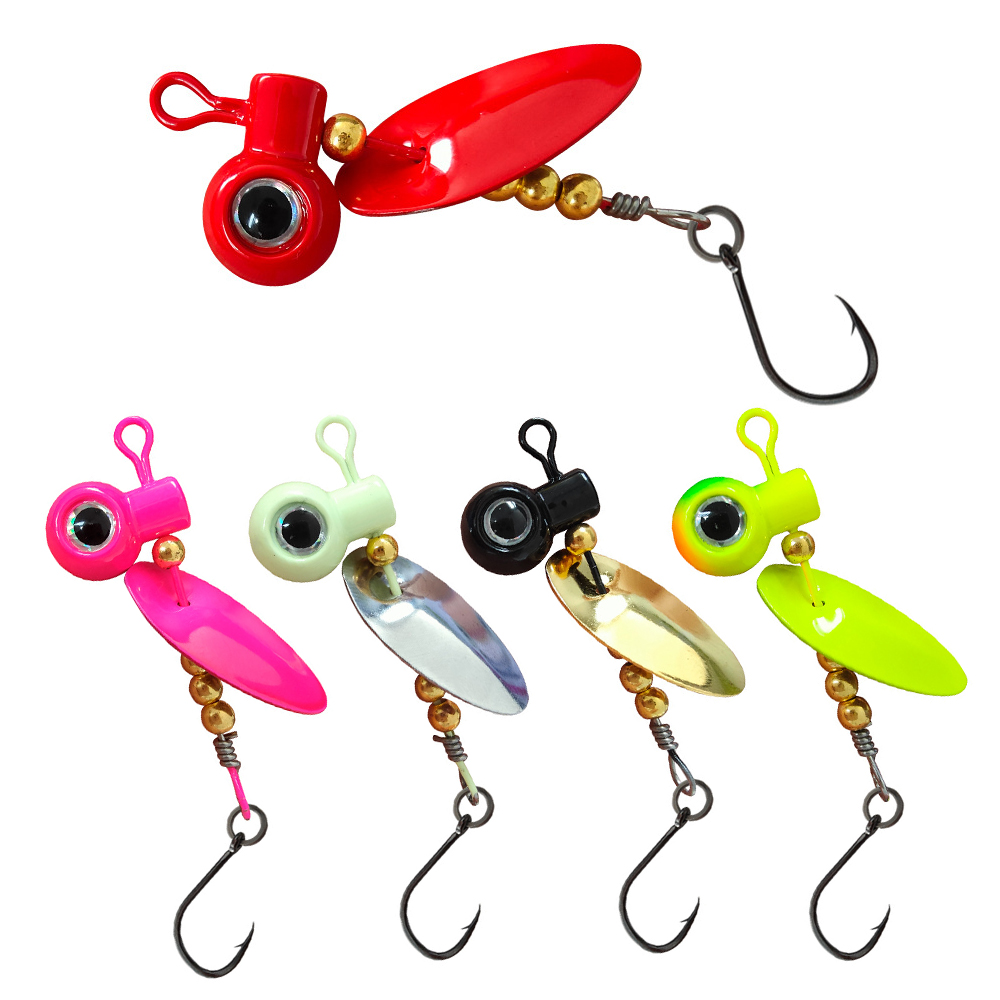 5pcs Crappie Jig Heads With Sp - Fishing Hook Offset avaliação e preço