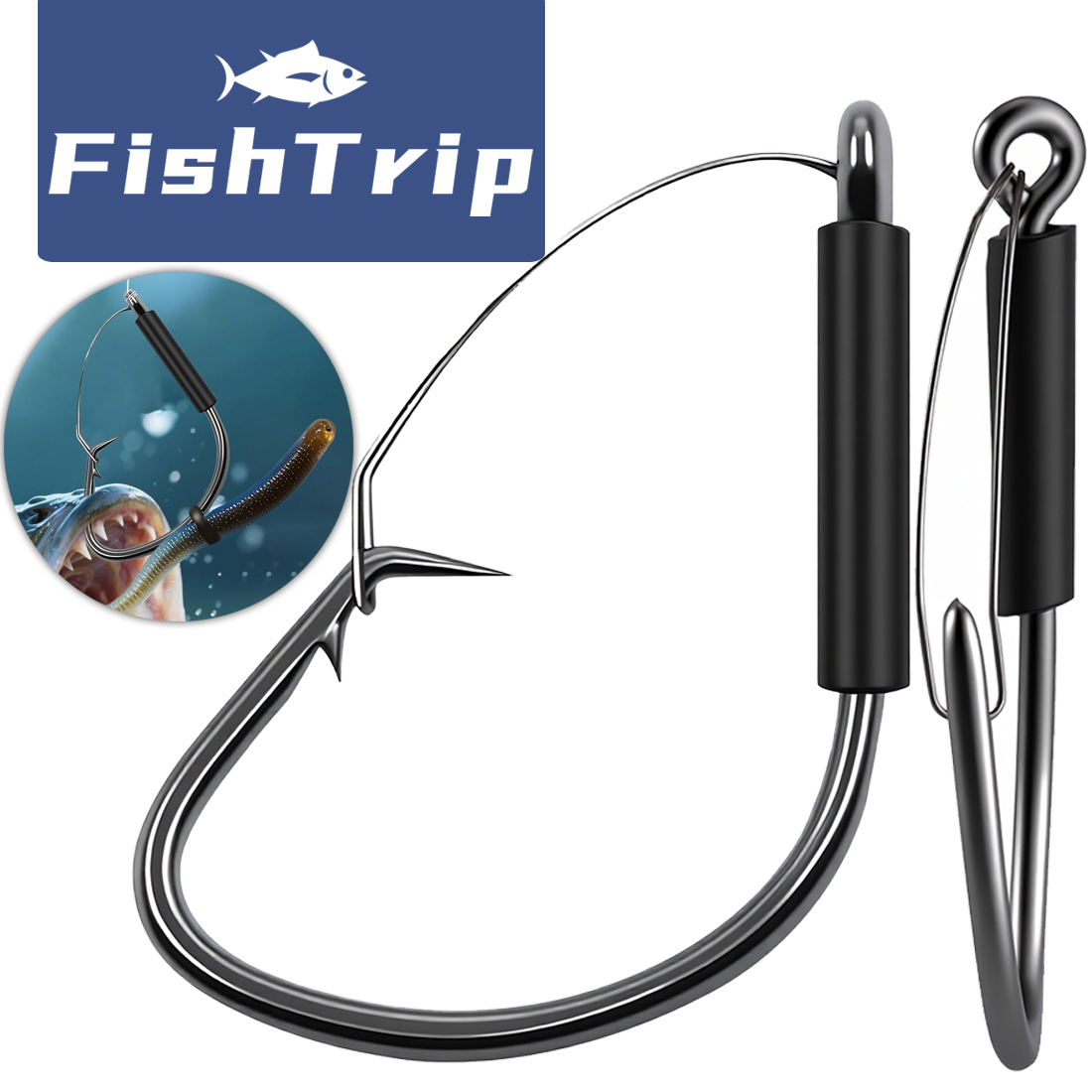 FishTrip Weedless Wacky Rig Ho - Fishing Hook Weedless avaliação e preço