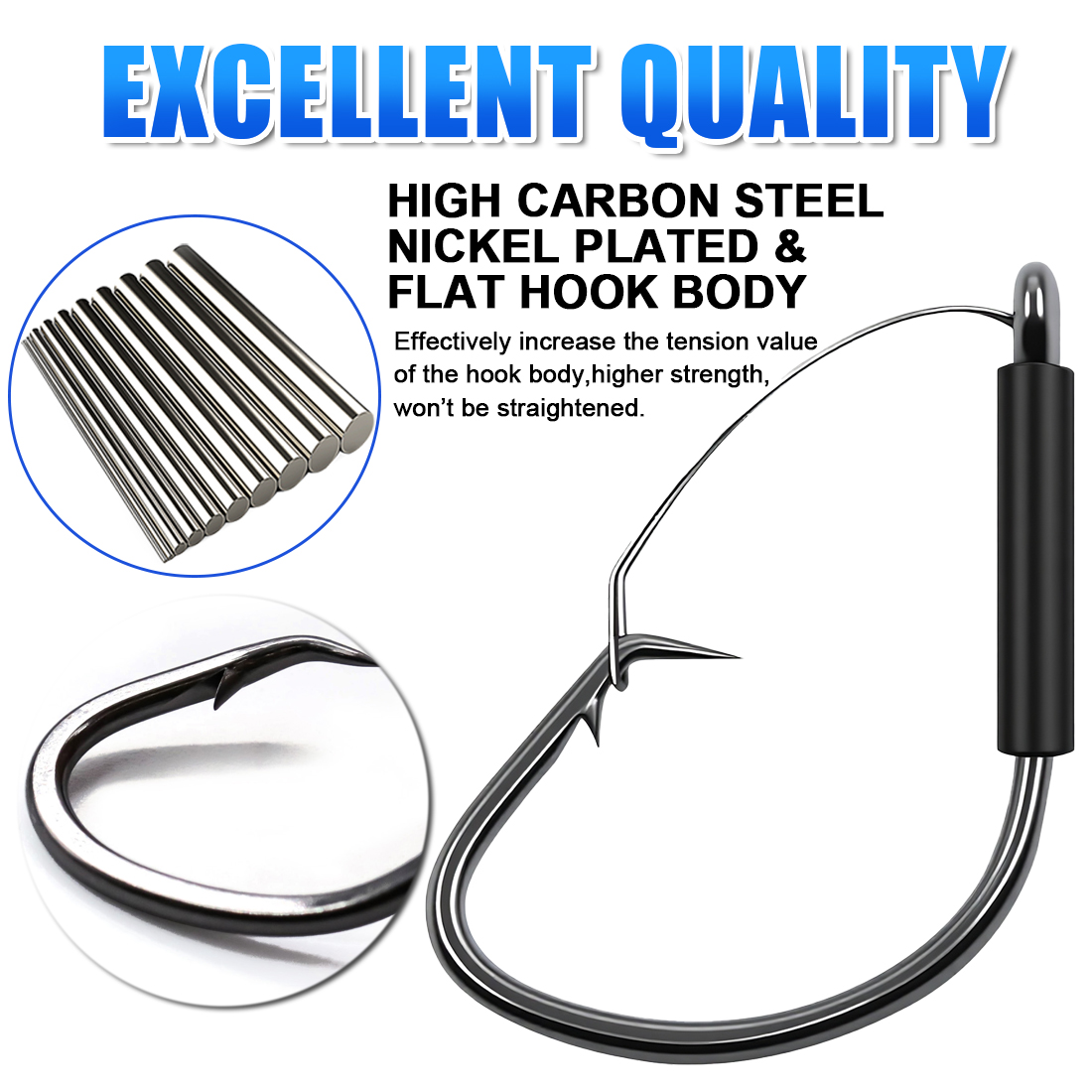FishTrip Weedless Wacky Rig Ho - Fishing Hook Weedless avaliação e preço