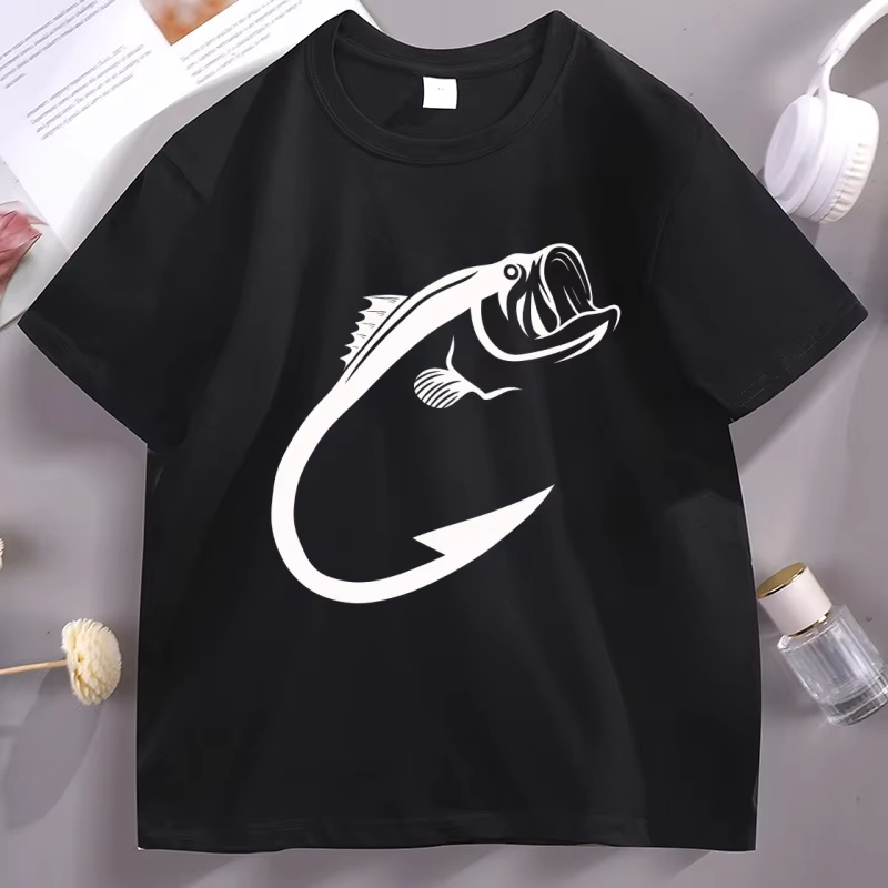 Fishing Hook Graphic T Shirts  - Fishing Hook Size avaliação e preço