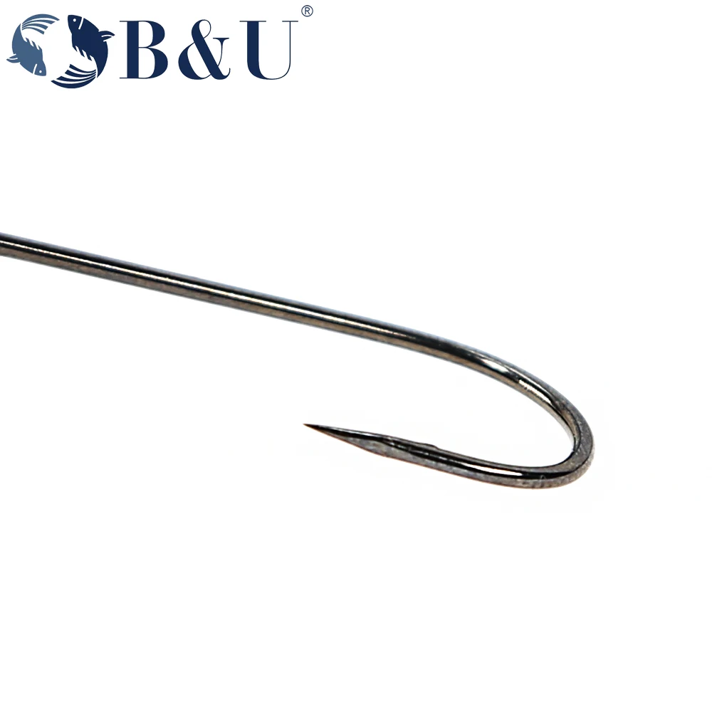 B&U 20pcs Fishing hook big eye - Fishing Hook Barbless avaliação e preço