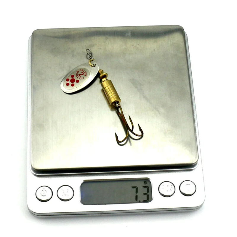 1PCS Metal Plating Spinner Bai - Fishing Hook Treble avaliação e preço