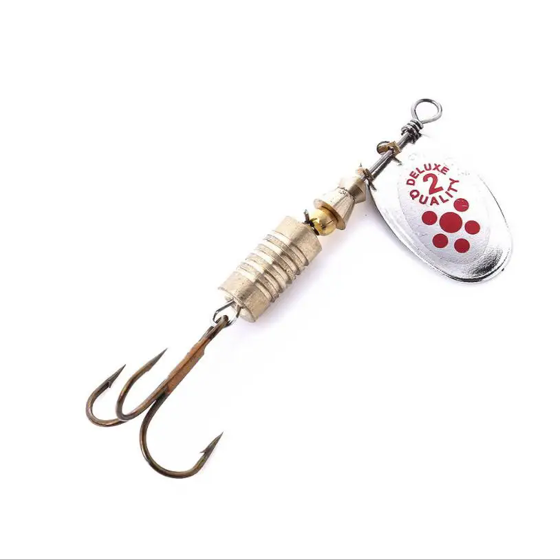 1PCS Metal Plating Spinner Bai - Fishing Hook Treble avaliação e preço
