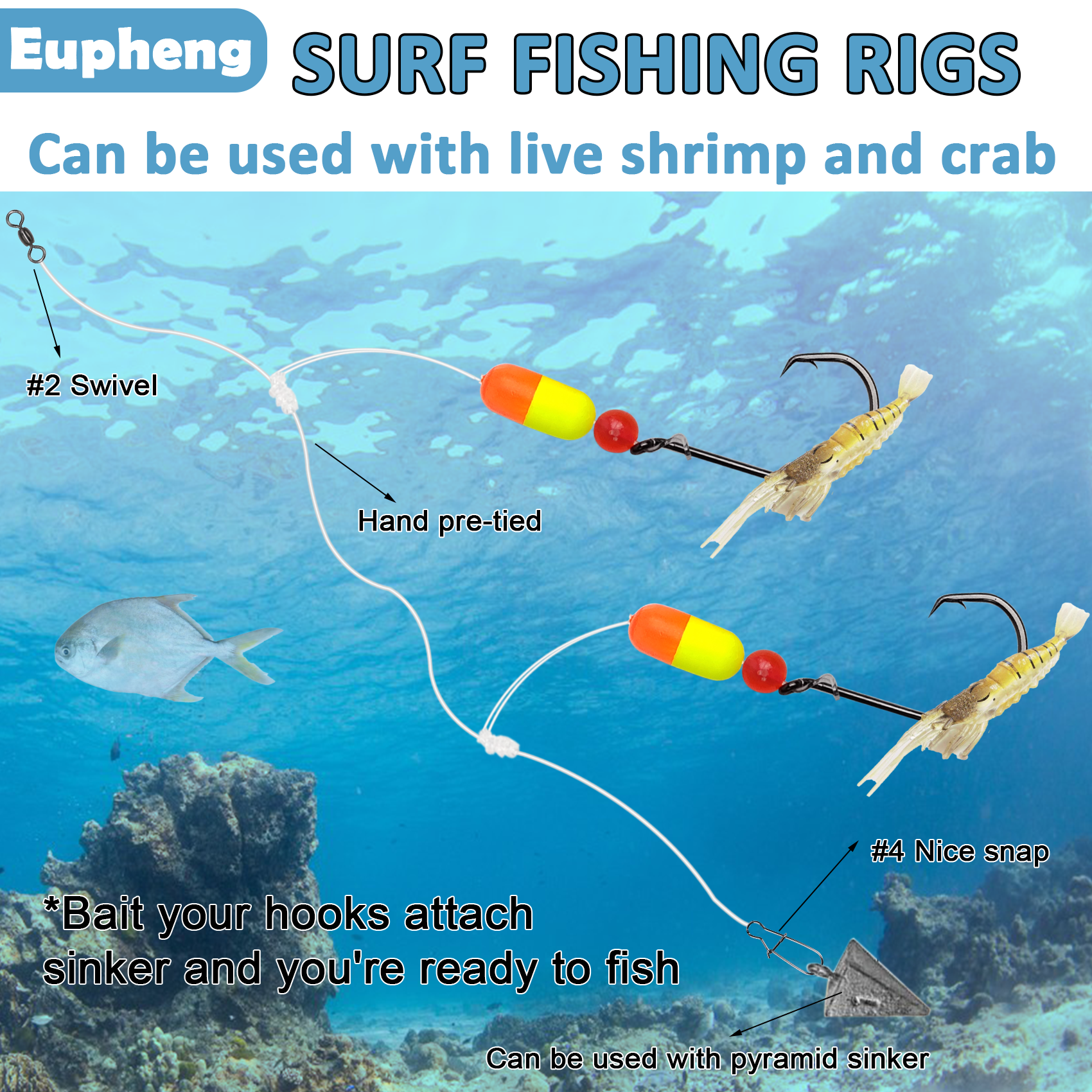 Aventik Pompano Rig Fishing Sa - Fishing Hook Circle avaliação e preço