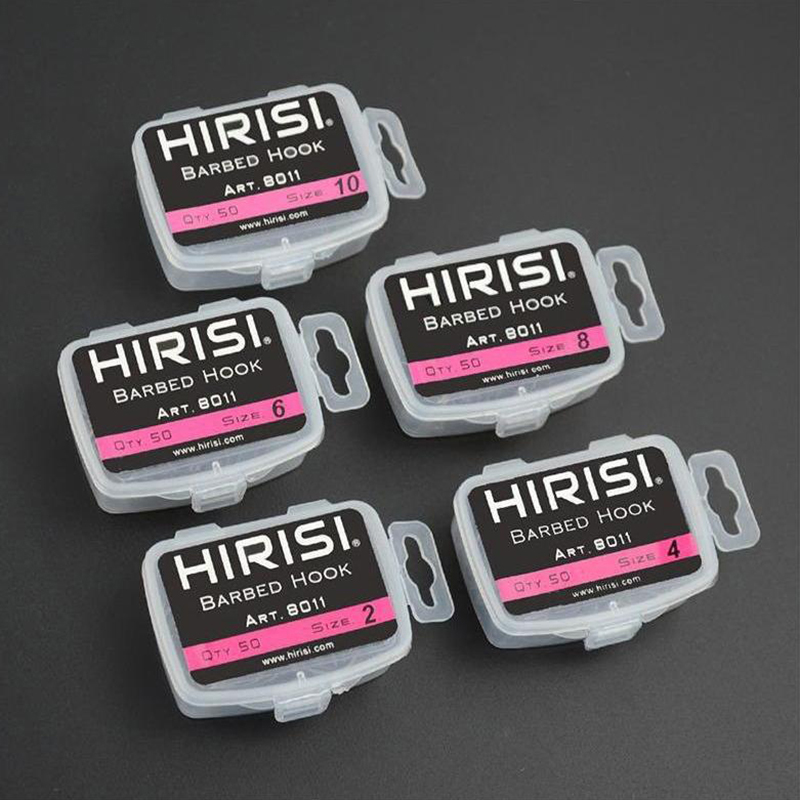 New Hirisi 50pcs Boxed Hooks B - Fishing Hook Box avaliação e preço