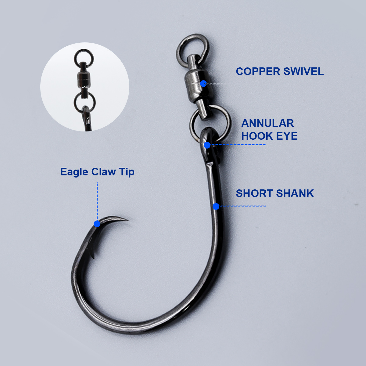 ZYZHE 3pcs/Bag Circle Hooks Wi - Fishing Hook Circle avaliação e preço