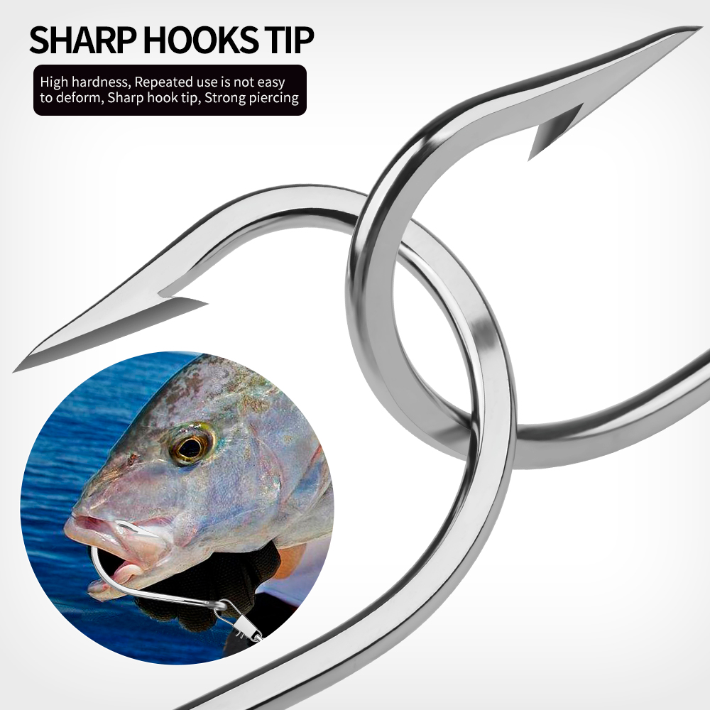 PROBEROS 5pcs Stainless Steel  - Fishing Hook Circle avaliação e preço