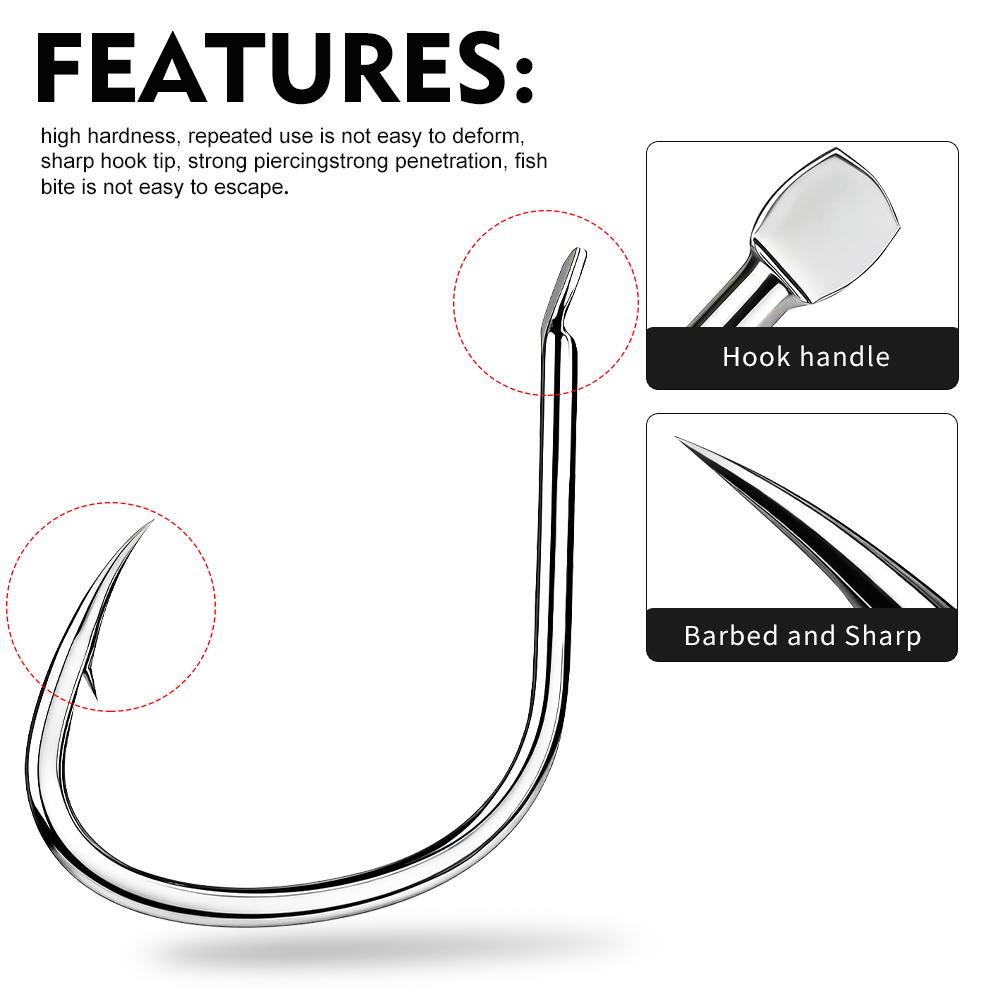 Proberos 20PCS/BOX High Carbon - Fishing Hook Circle avaliação e preço