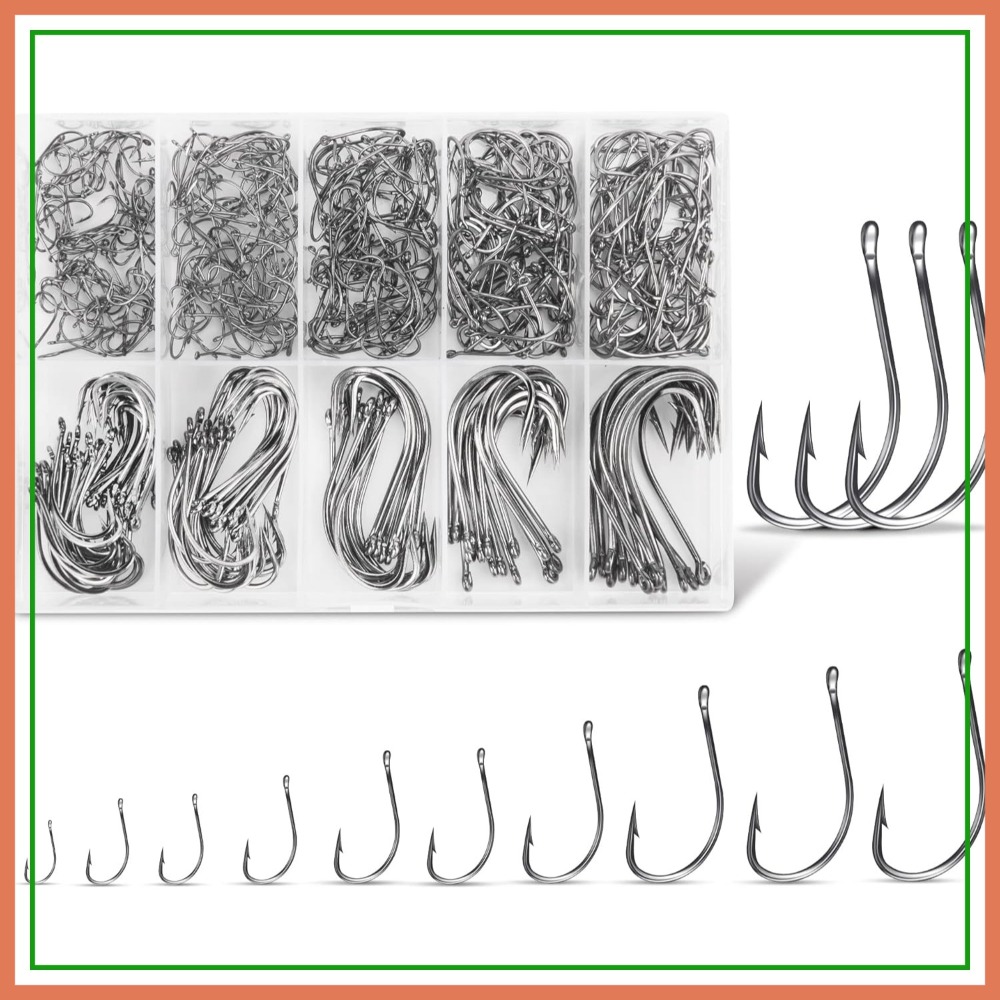 500Pcs/90Pcs Carbon Steel Fish - Fishing Hook Assortment avaliação e preço
