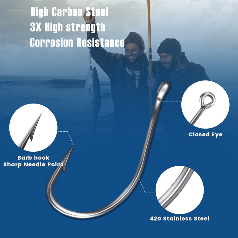 500Pcs/90Pcs Carbon Steel Fish - Fishing Hook Assortment avaliação e preço