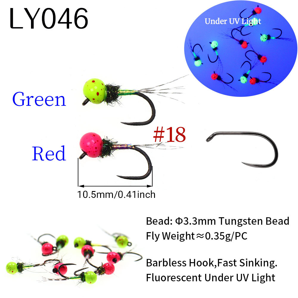6PCS Fast Sinking Perdigon Eur - Fishing Hook Barbless avaliação e preço