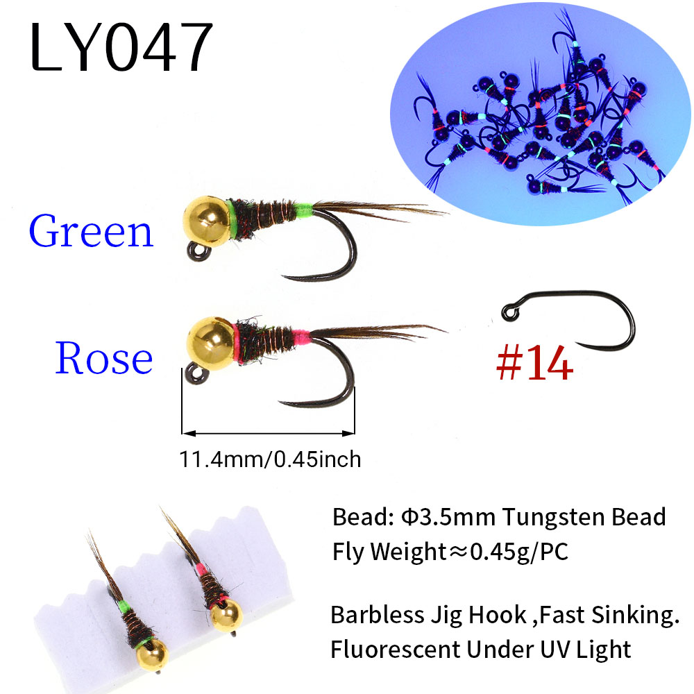 6PCS Fast Sinking Perdigon Eur - Fishing Hook Barbless avaliação e preço