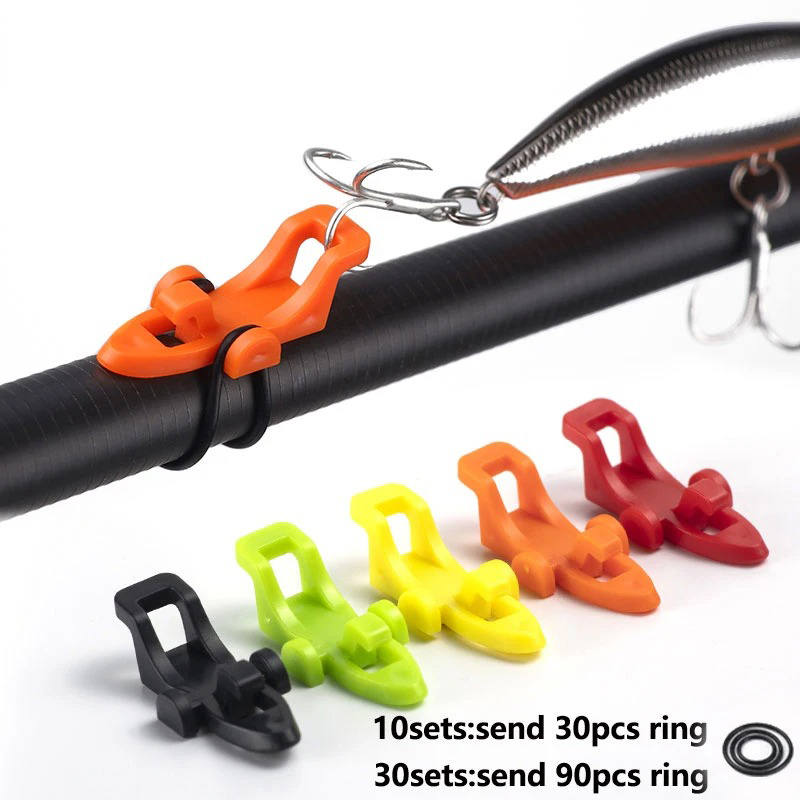 10-30pcs Fishing Rod Pole Hook - Fishing Hook Jig avaliação e preço