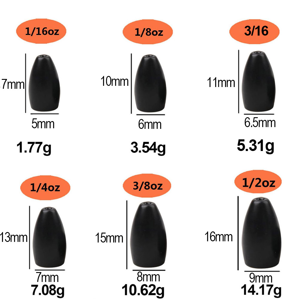 Tungsten Steel Fishing Weights - Fishing Hook Stainless Steel avaliação e preço