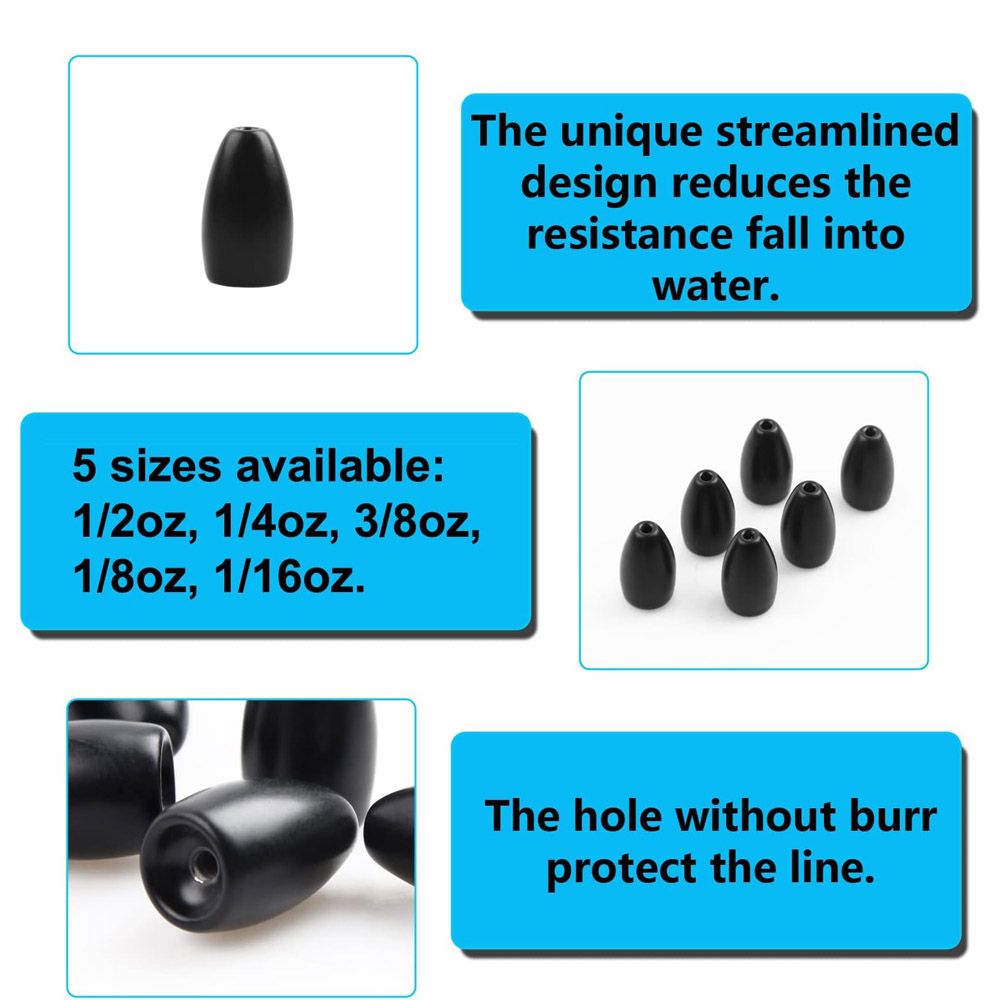 Tungsten Steel Fishing Weights - Fishing Hook Stainless Steel avaliação e preço
