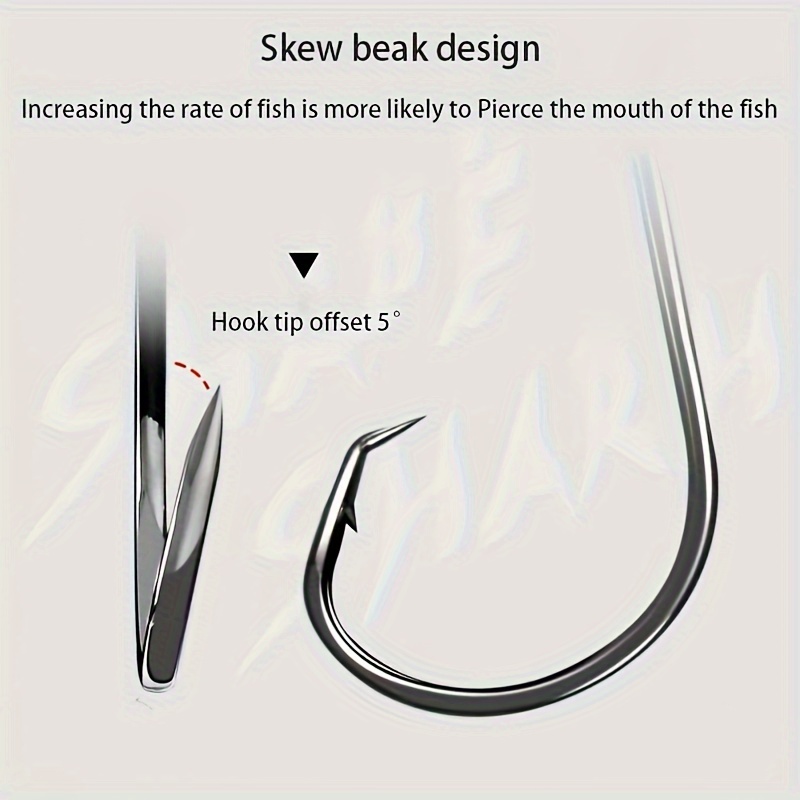 50pcs Circle Hooks Fishing Equ - Fishing Hook Circle avaliação e preço