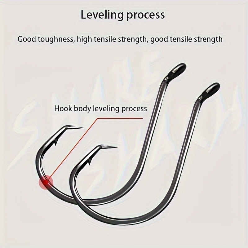 50pcs Circle Hooks Fishing Equ - Fishing Hook Circle avaliação e preço