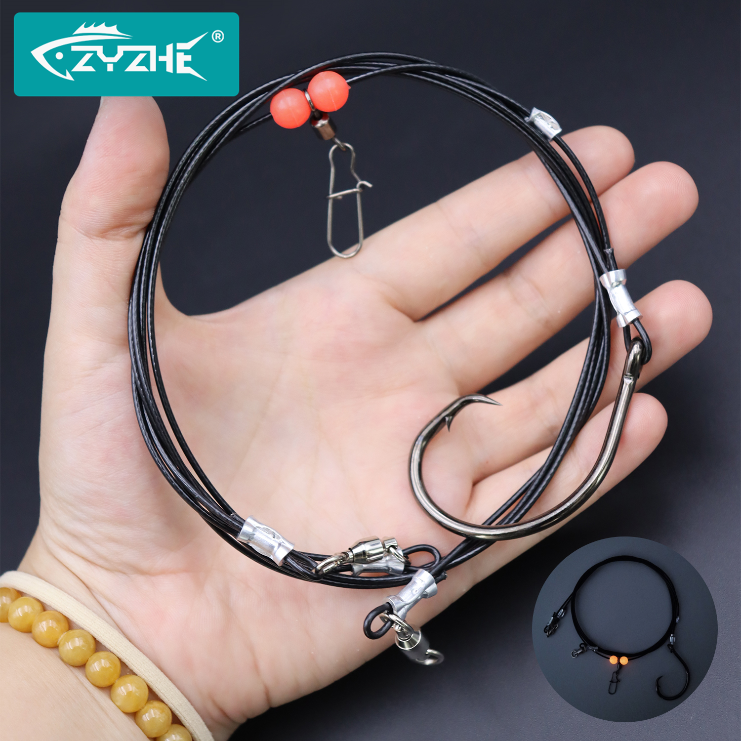 ZYZHE 1pc Sea Fishing Rigs Wit - Fishing Hook Circle avaliação e preço