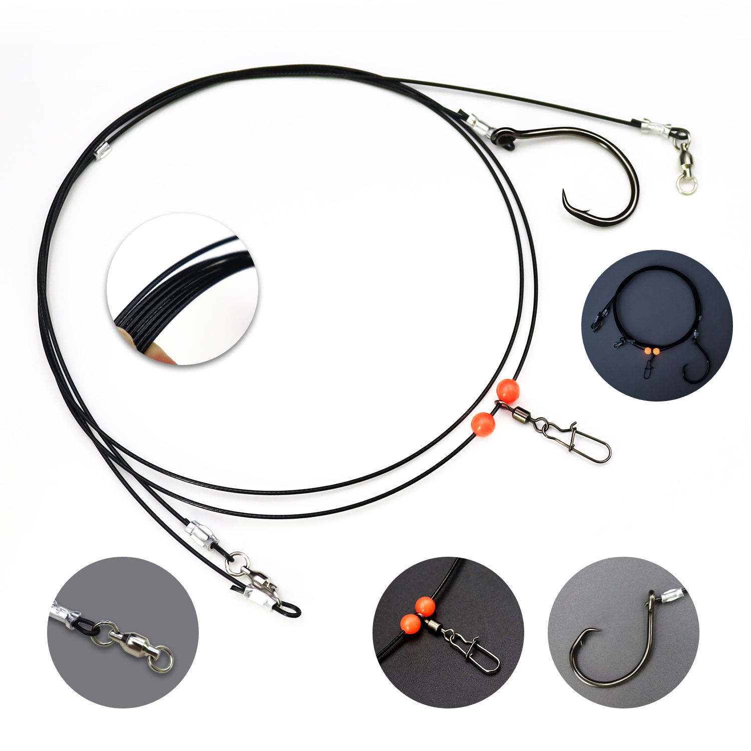 ZYZHE 1pc Sea Fishing Rigs Wit - Fishing Hook Circle avaliação e preço