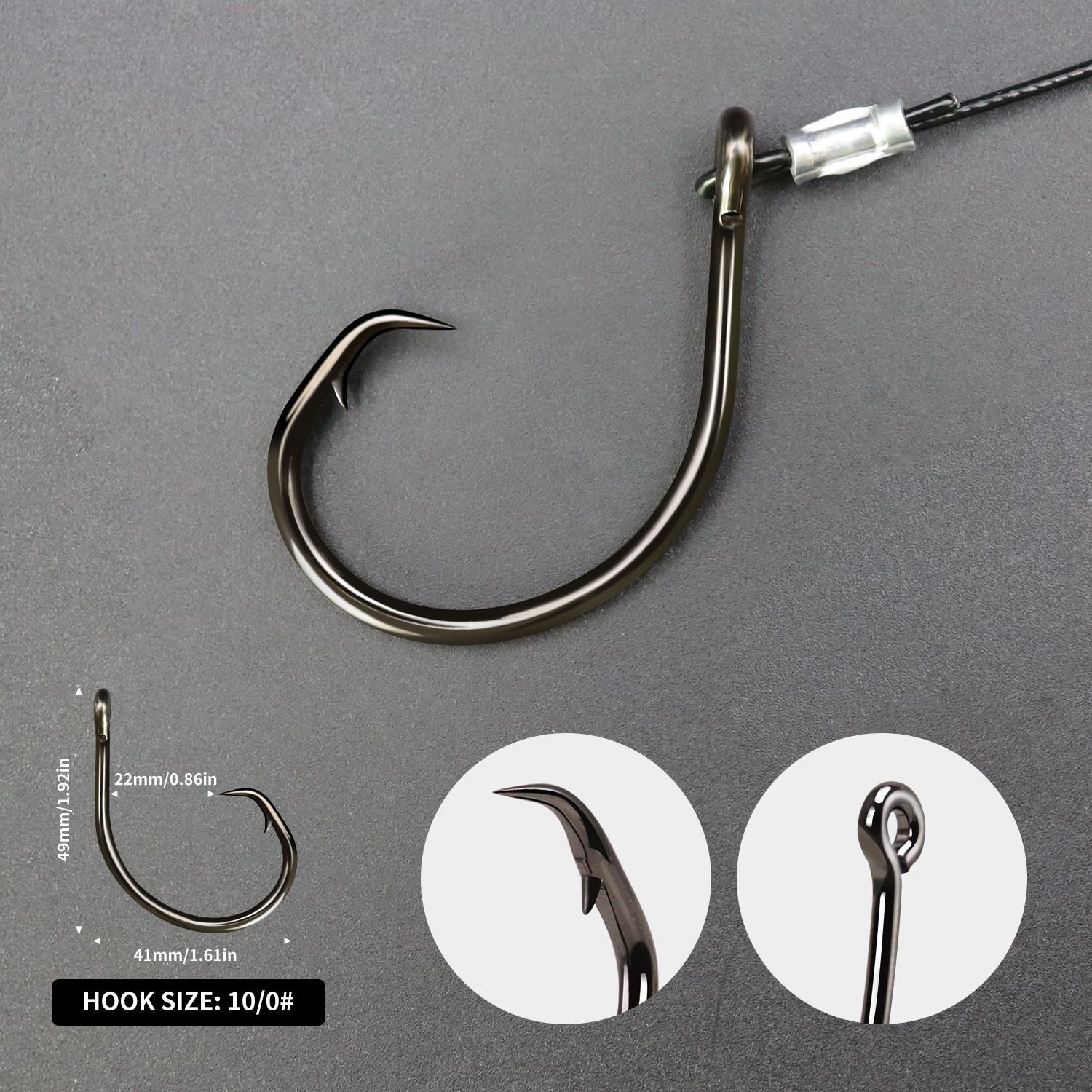 ZYZHE 1pc Sea Fishing Rigs Wit - Fishing Hook Circle avaliação e preço
