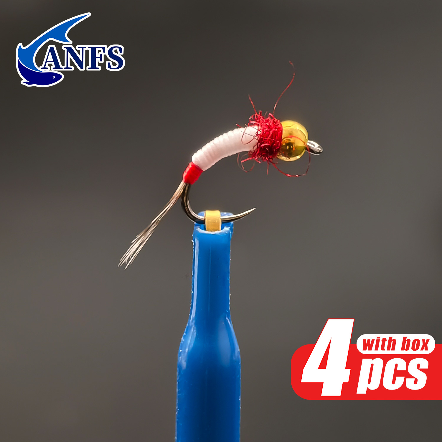 ANFS 4pcs Midge Nymph Flies As - Fishing Hook Assortment avaliação e preço